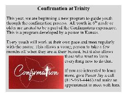 Confirmation at Trinity