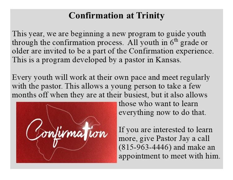 Confirmation at Trinity