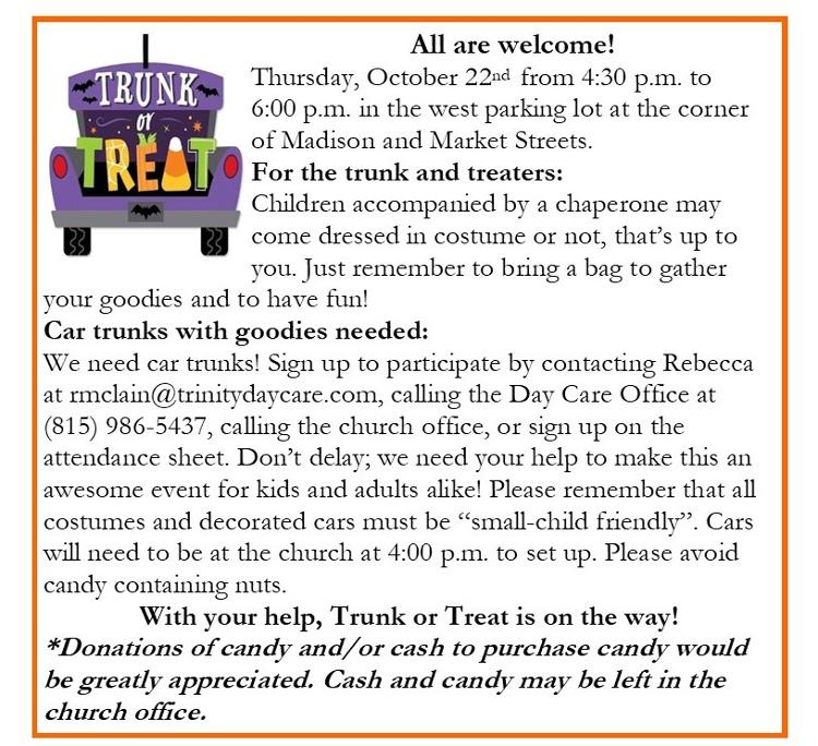 Trunk or Treat